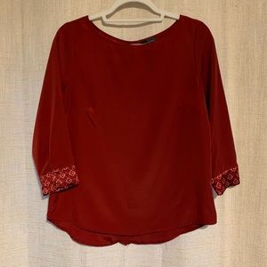 The Limited red blouse size small